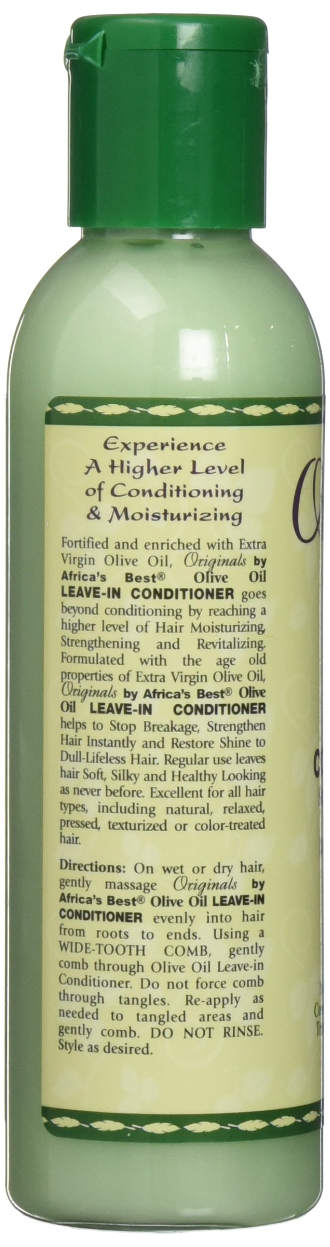 Originals by Africa's Best Olive Oil Leave-In Conditioner, Stop Breakage and Strengthen Hair Instantly, Restores Shine, Moisturizing, Strengthening,