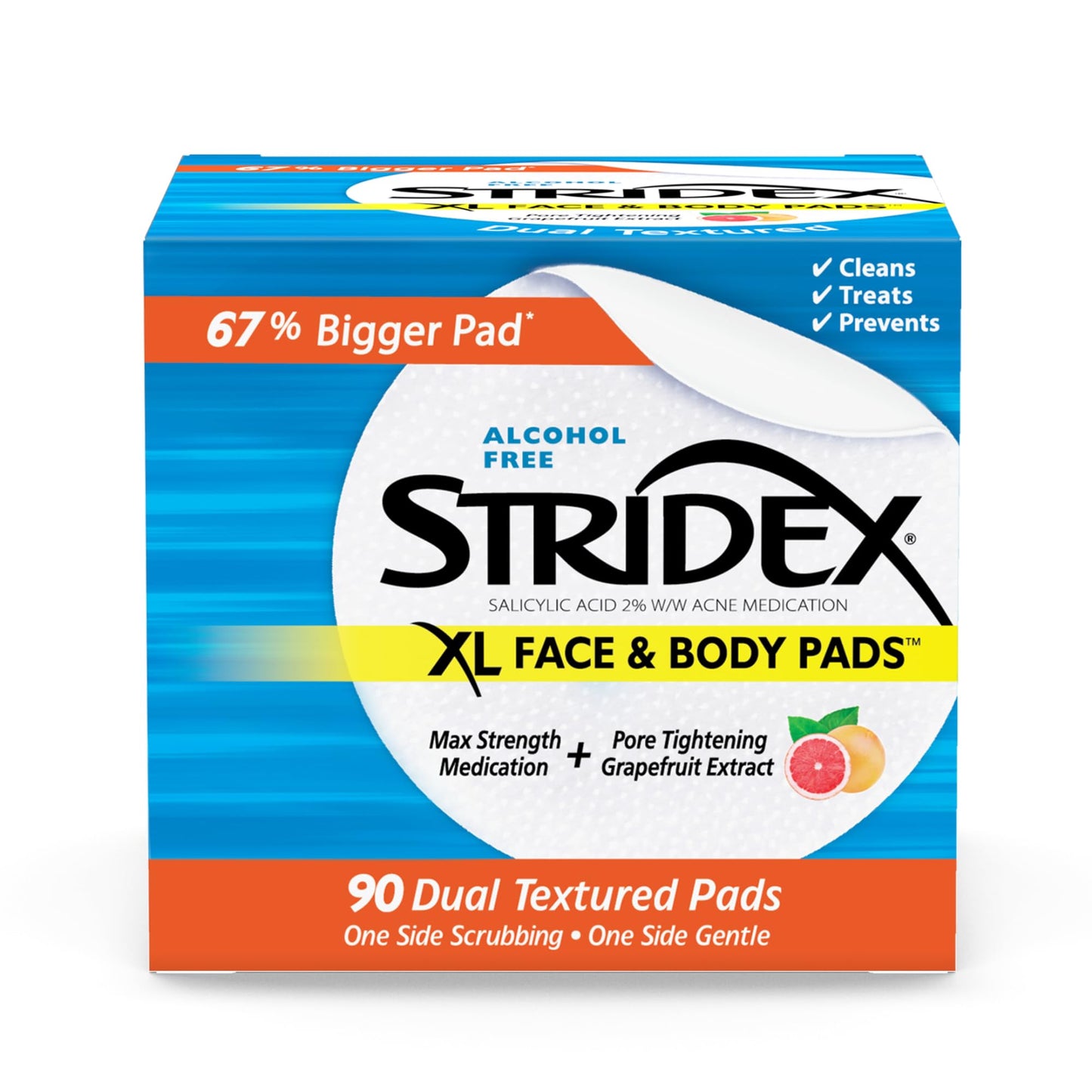 Stridex XL Face Body Pads, 90 Count Beauty & Personal Care Stridex