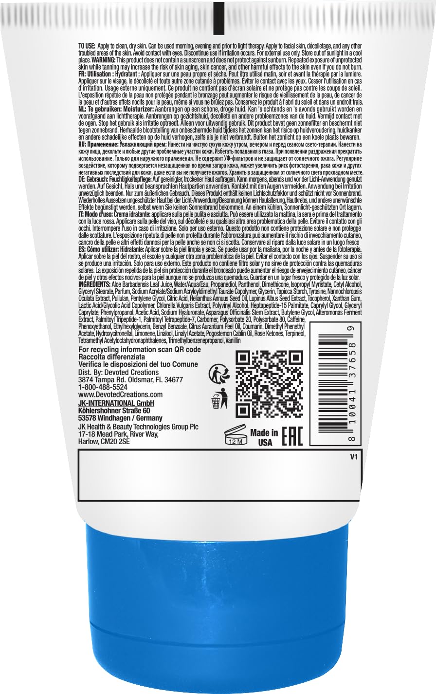Devoted Creations Collagenetics Illuminate Cream Concentrate 3oz - Highly Concentrated Multi-Targeted Cream Skin Hydrating & Perfecting - pH Balancing Beauty & Personal Care Devoted Creations