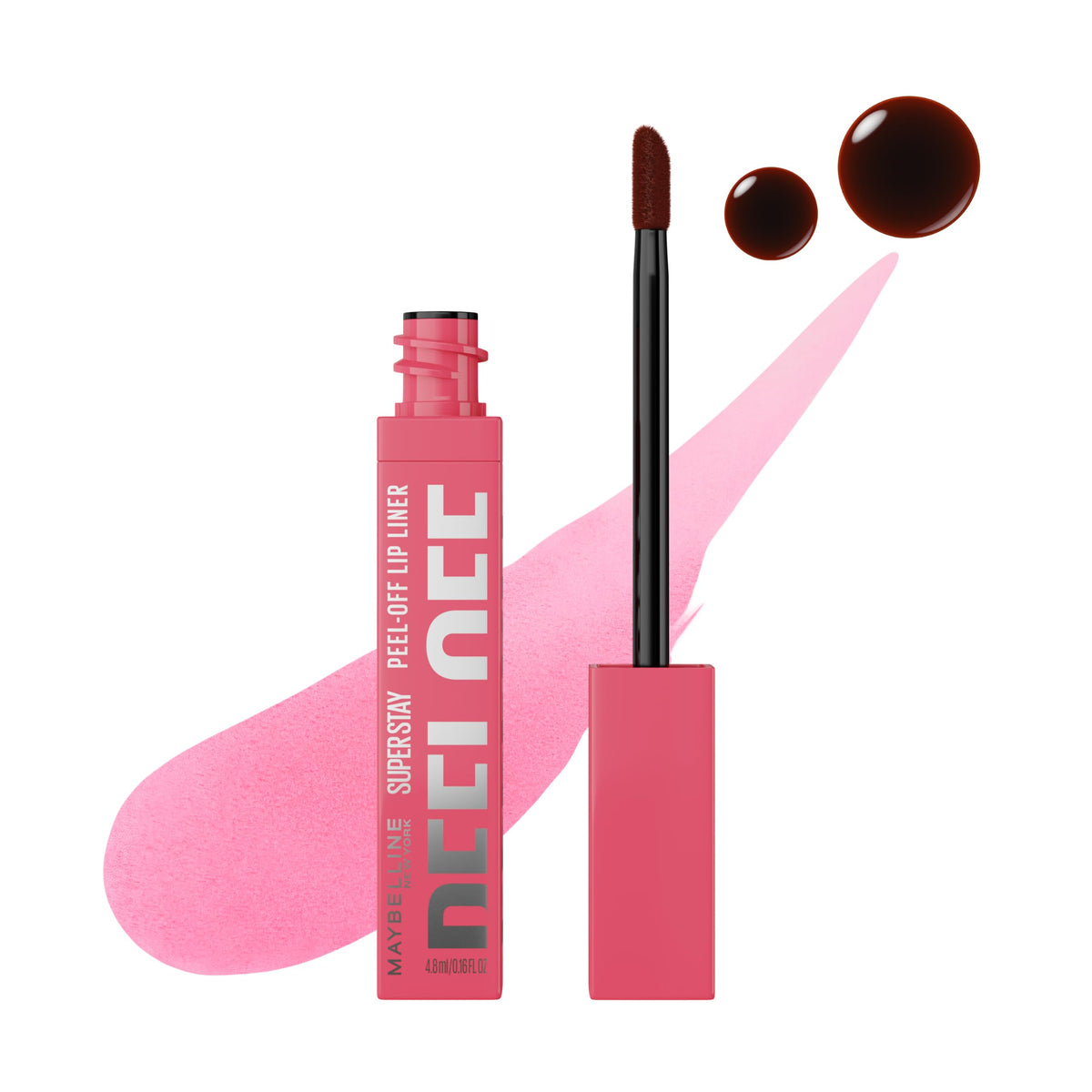 MAYBELLINE Super Stay Peel Off Lip Liner Lip Stain, Up to 24H Tattoo-Like Wear, Transfer-Proof Matte Finish, Hydrating Formula With Vitamin E, Dawn