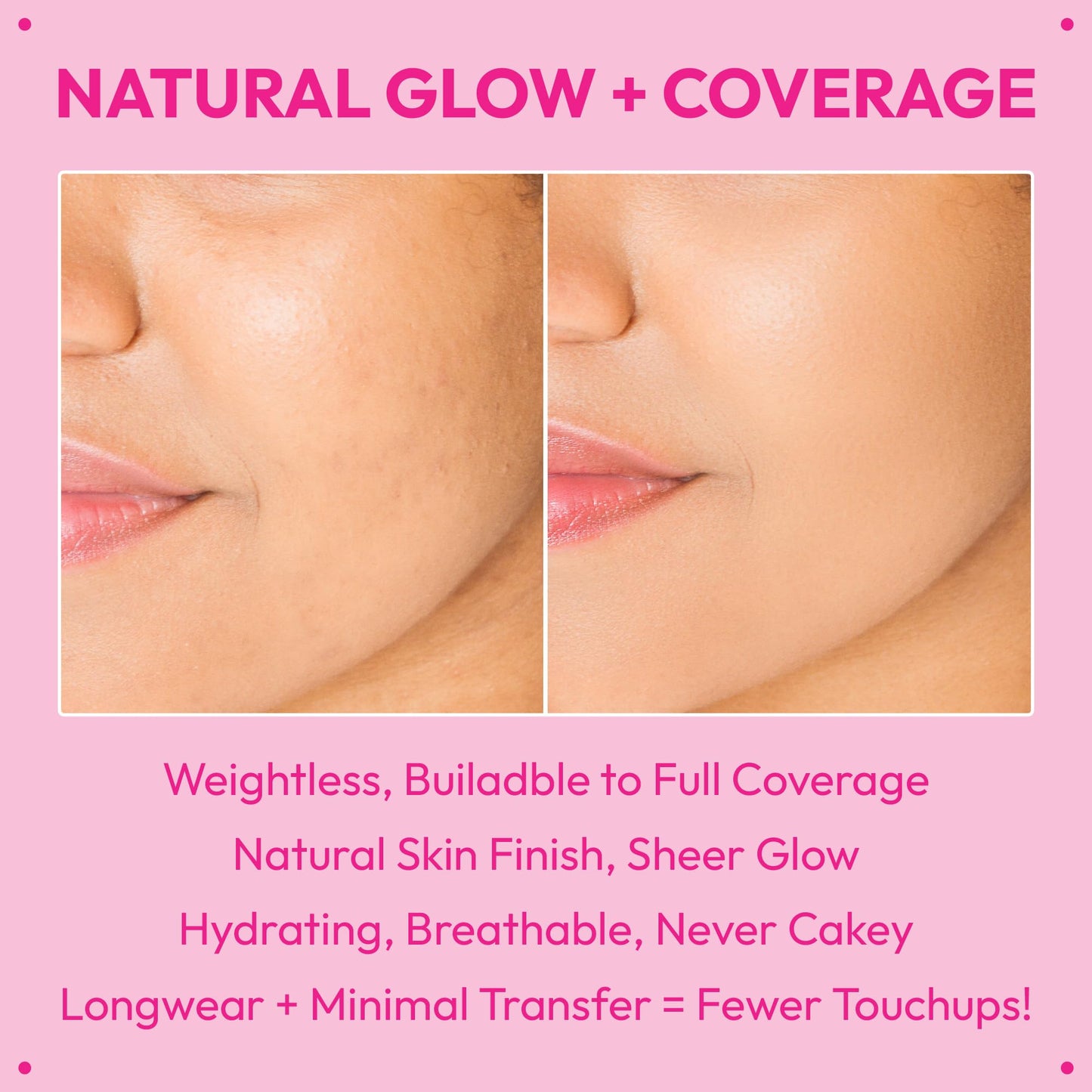 Ruby Kisses Cushion Foundation, Full Coverage Korean Makeup, Lightweight & Long Lasting, All Day Natural Glowy Finish for All Skin Types with Beauty & Personal Care Ruby Kisses