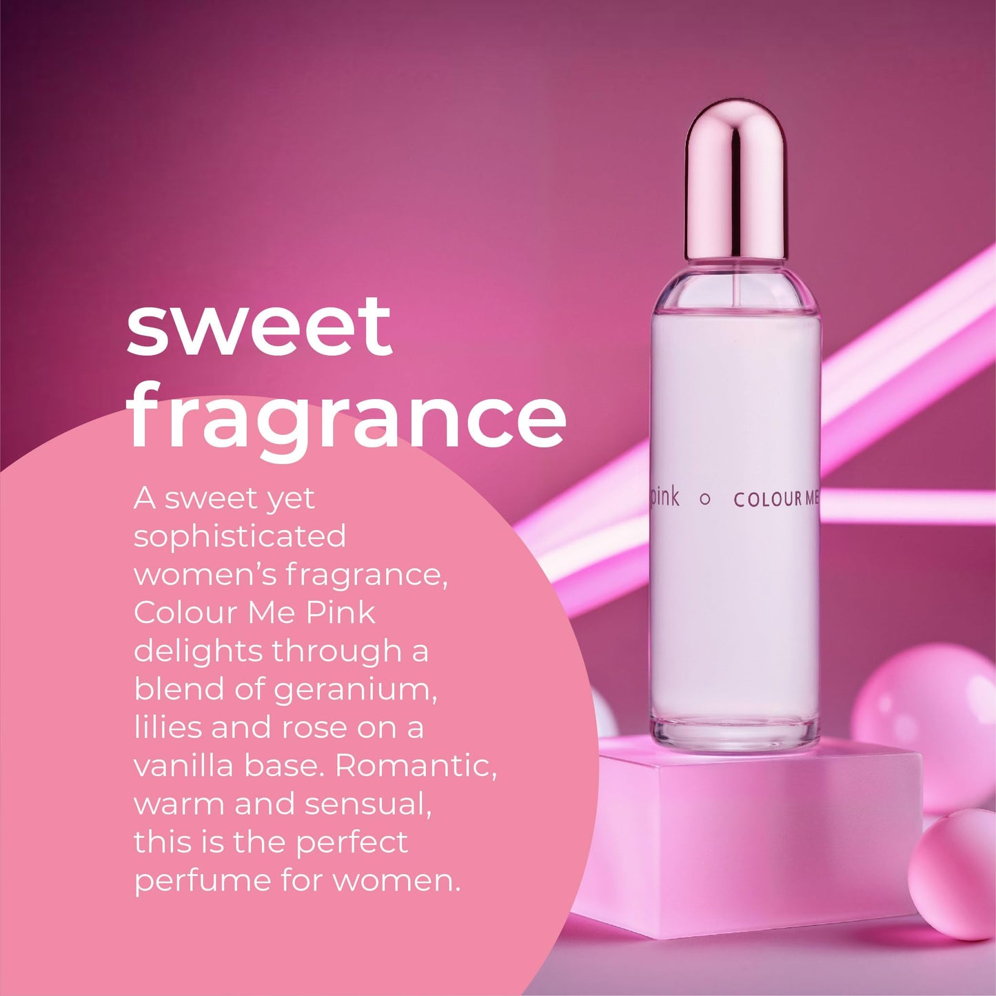 Colour Me Pink by Milton-Lloyd for Women - 3.4 oz EDP Spray Beauty & Personal Care COLOUR ME