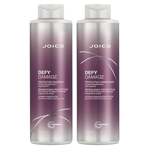 Joico Defy Damage Protective Shampoo & Conditioner Set | Preserve Hair Color | For Bond Strengthening & Color Longevity Beauty & Personal Care Joico