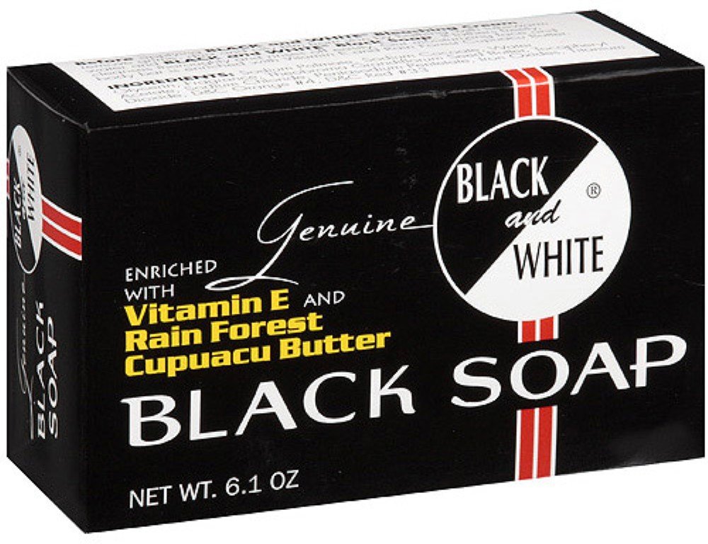 Black and White Black Soap, 6.1 oz (Pack of 5) Beauty & Personal Care Black and White