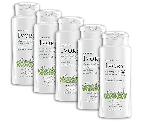 Ivory Scented Body Wash, Aloe 21 oz (Pack of 5) Beauty & Personal Care Ivory