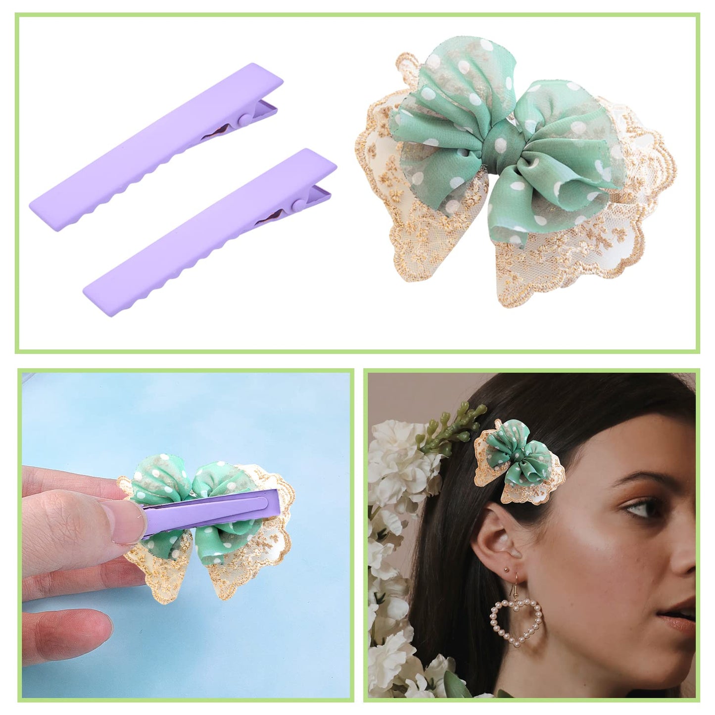 50pcs 10 Colors Alligator Hair Clips Metal Duck Bill Hairclips Single Prong Non-slip Hair Barrette Sectioning Hairpins for Women Salon Styling DIY Beauty & Personal Care Hmjpng