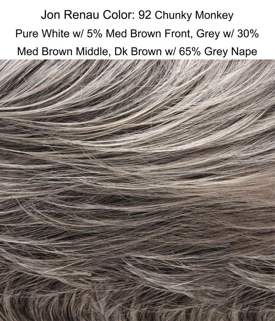 Funbun Curly Synthetic Hair Wrap Elastic Band Women's Hairpiece Chignon Ponytail Accent Fun Bun by easihair - 92B Chunky Monkey
