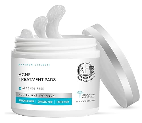 Acne Treatment Pads- Eliminates Cystic Breakouts, Oily Skin & Clogged Pores. Clear Pimple, Whitehead, Blackhead, Dark Spots & Improve Skin Texture. Beauty & Personal Care Beauty Facial Extreme