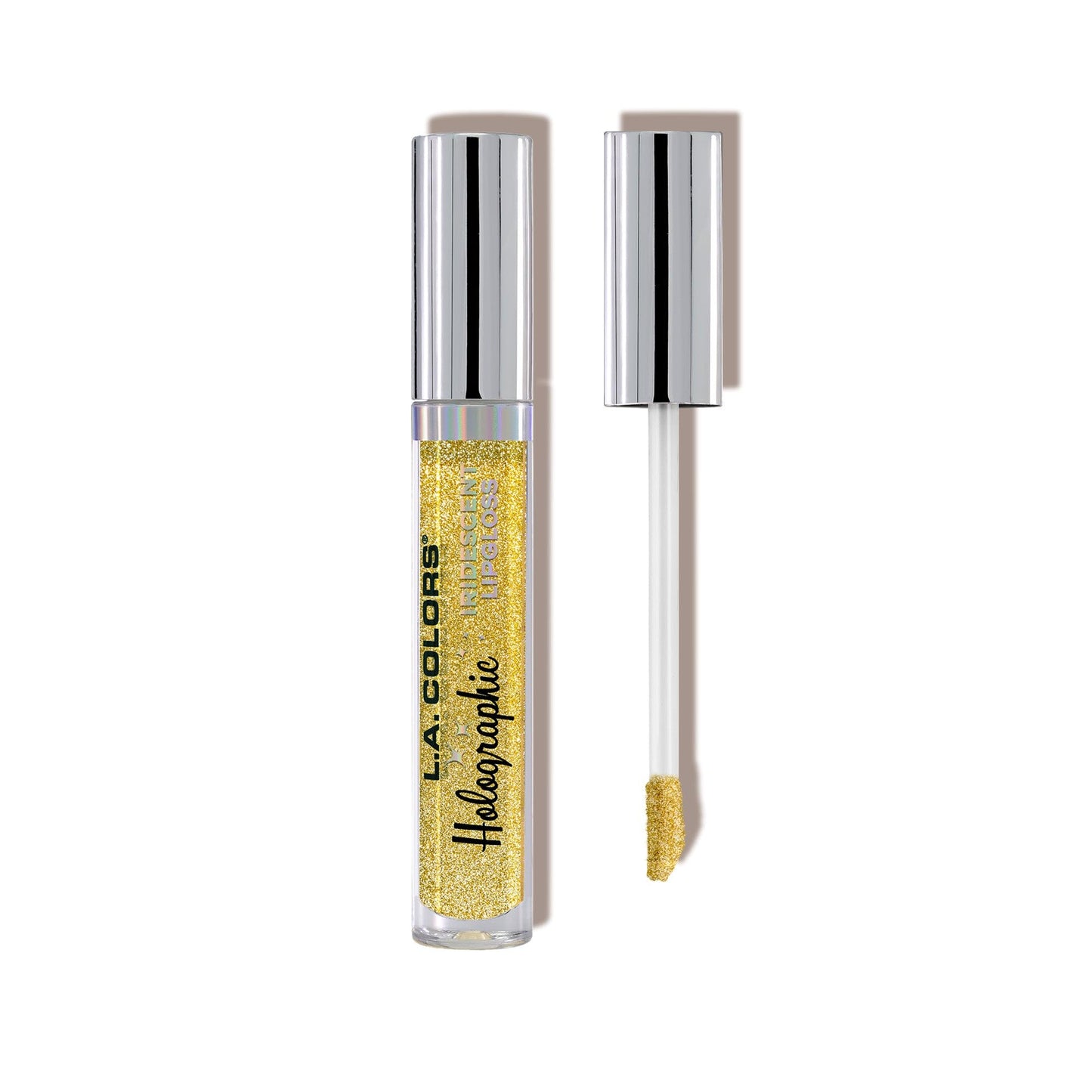 L.A. COLORS Holographic Iridescent Lipgloss, Gold Rush CLG422 Beauty & Personal Care L.A. COLORS