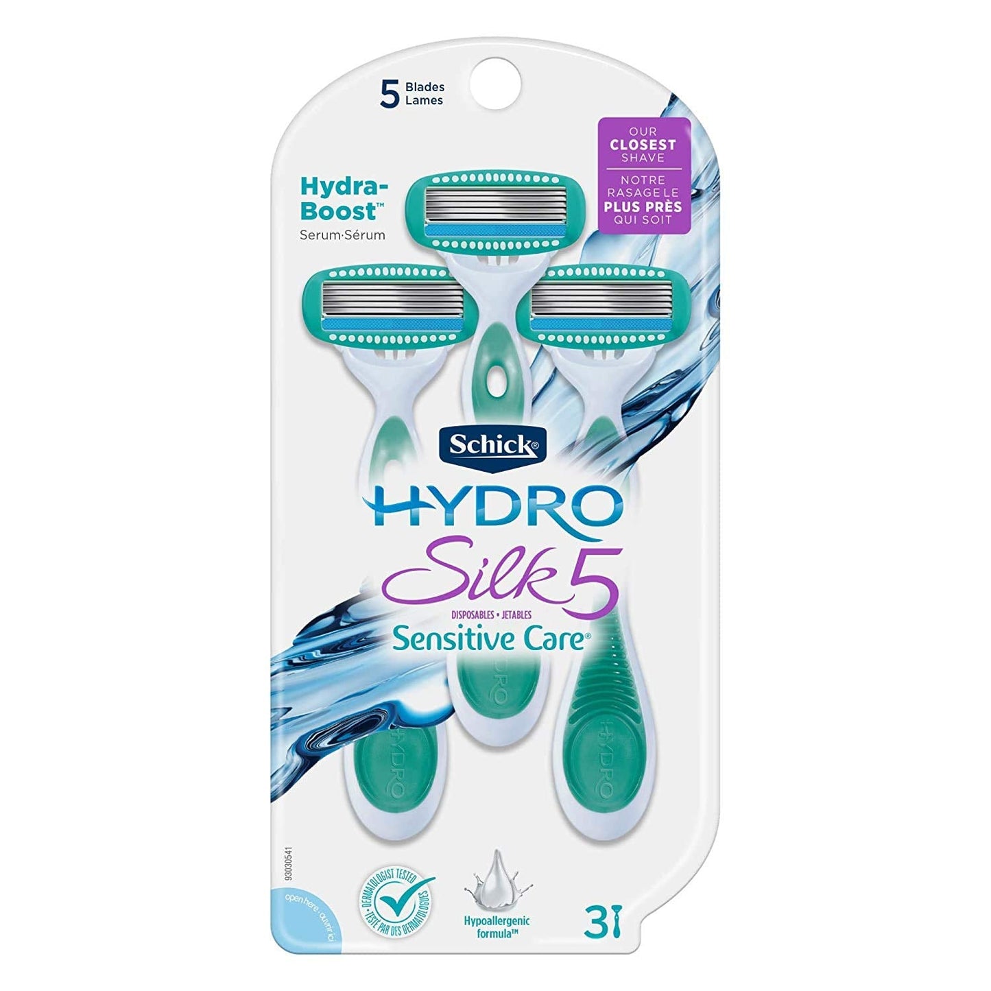 Schick Hydro Silk Disposable Razors for Women, 3 Count (Pack of 2) Beauty and Personal Care Schick