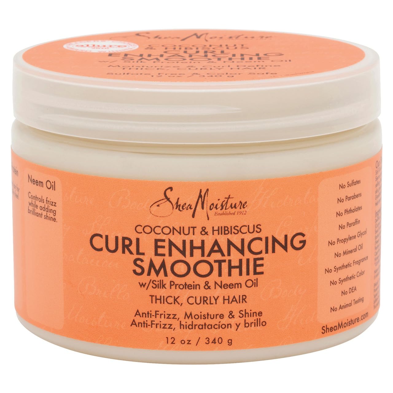 Shea Moisture Coconut Hibiscus Curl Enhancing Smoothie, multi, 12 Ounce (290223 ) Beauty & Personal Care SheaMoisture