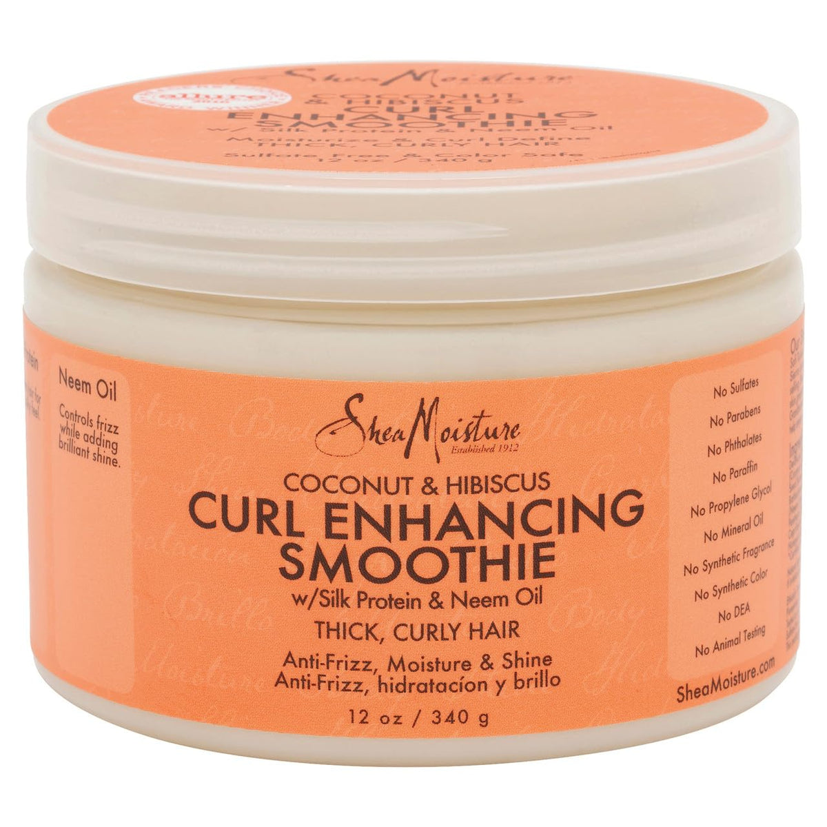 Shea Moisture Coconut Hibiscus Curl Enhancing Smoothie, multi, 12 Ounce (290223 ) Beauty & Personal Care SheaMoisture