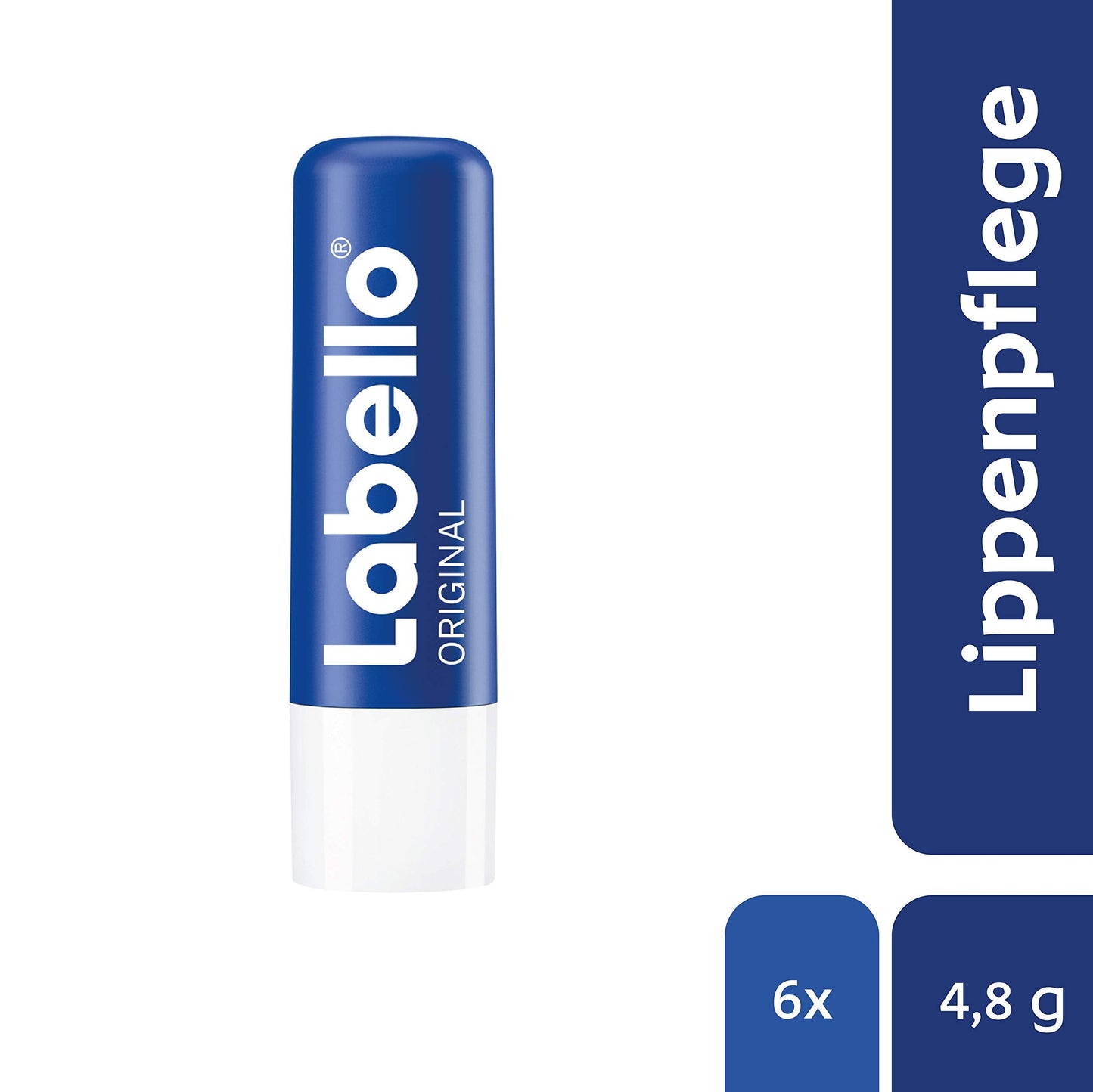 Labello Original Lip Balms - Pack of 6 (6 x 4.8 g), Naturally Beautiful Lips, No Mineral Oils Beauty and Personal Care Labello