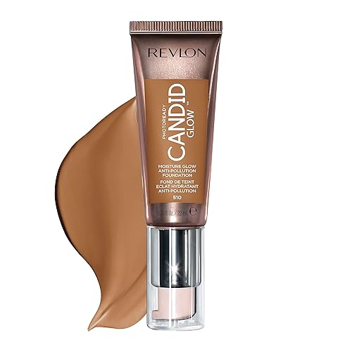 Revlon PhotoReady Candid Glow Moisture Glow Anti-Pollution Foundation with Vitamin E and Prickly Pear Oil, Anti-Blue Light Ingredients, without Beauty & Personal Care REVLON