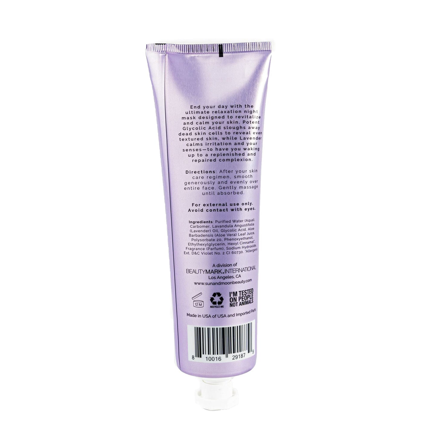 Sun + Moon What Dreams Are Made Of Calm + Correct Gel Night Mask with Lavender & Glycolic Acid, 5.1 fl oz Beauty & Personal Care Sun + Moon
