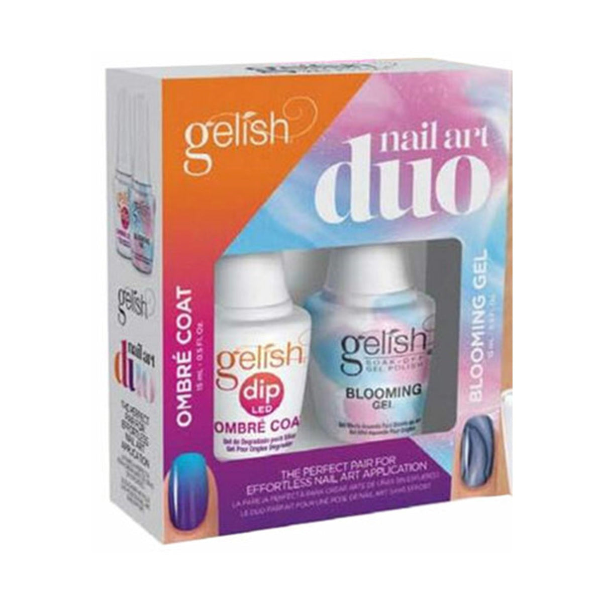 Gelish Essentials Design Nail Art Kit - Ombré Coat & Blooming Gel Duo, 15 mL