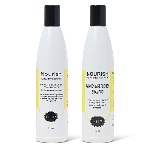 Nourish - Awaken And Replenish Combo - Hair Growth Shampoo & Conditioner for Thinning Hair Treatment Beauty & Personal Care Nourish by Healthy Hair Plus