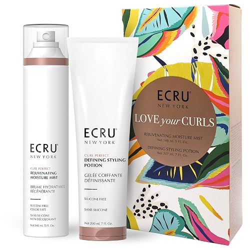 Ecru New York LOVE your CURLS Holiday Gift Set, Hair Care 2 Piece Gift Sets, Curly Hair Product Duo Beauty & Personal Care Ecru New York