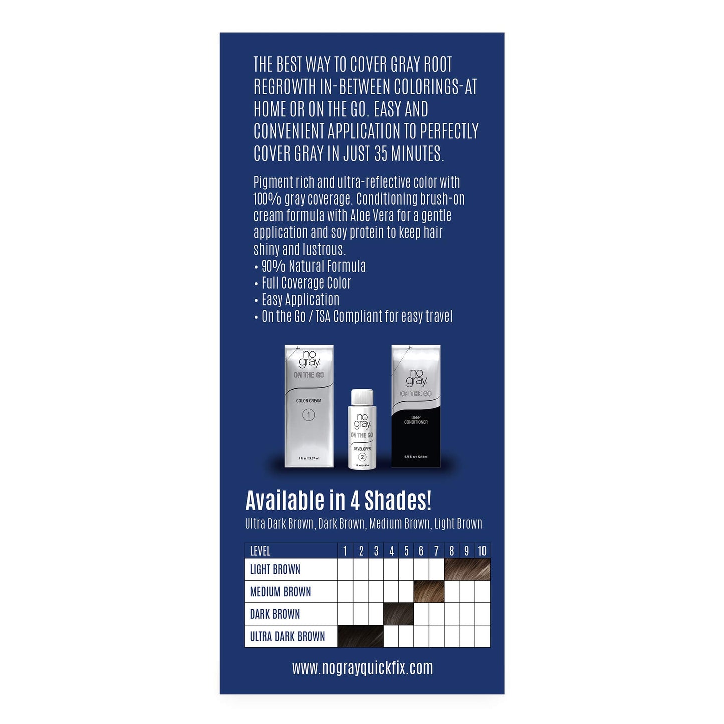 No Gray Permanent Root Touch up in Medium Brown (PPD and Ammonia Free) Beauty & Personal Care No Gray