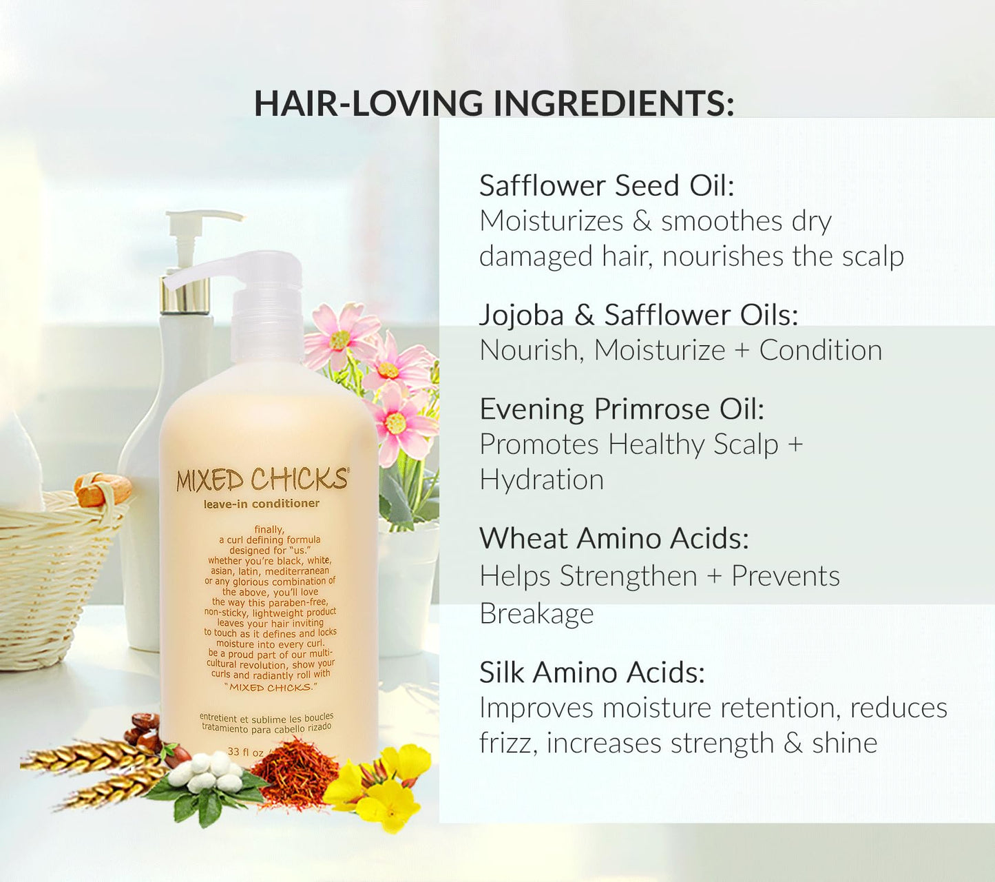 Mixed Chicks Curl Defining & Frizz Eliminating Leave-In Conditioner, 33 fl.oz. Beauty and Personal Care Mixed Chicks