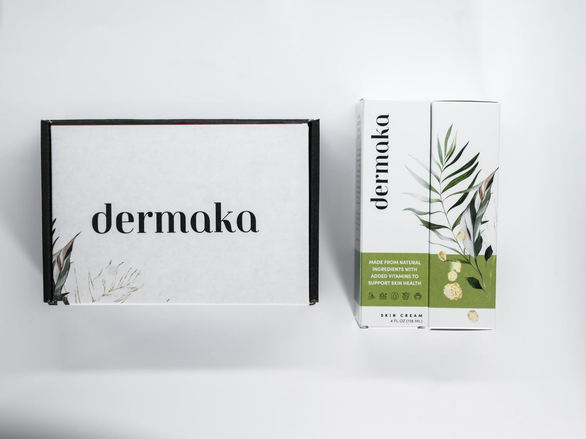 Dermaka Skin Cream 4oz Tube, 2 Pack, Arnica Moisturizer with Vitamins A & E
