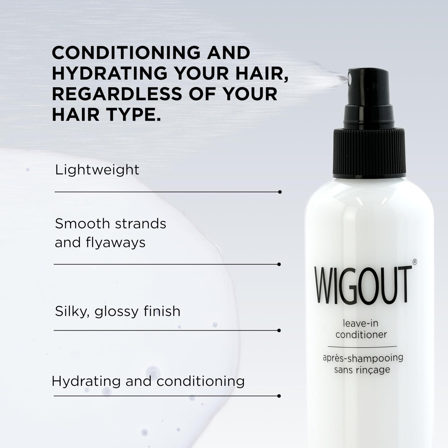 Style Factor WIGOUT Leave-In Conditioner Spray - Lightweight Hydrating & Conditioning Mist Controls Frizz, Adds Shine & Softness For Dry Damaged Hair Beauty & Personal Care Style Factor