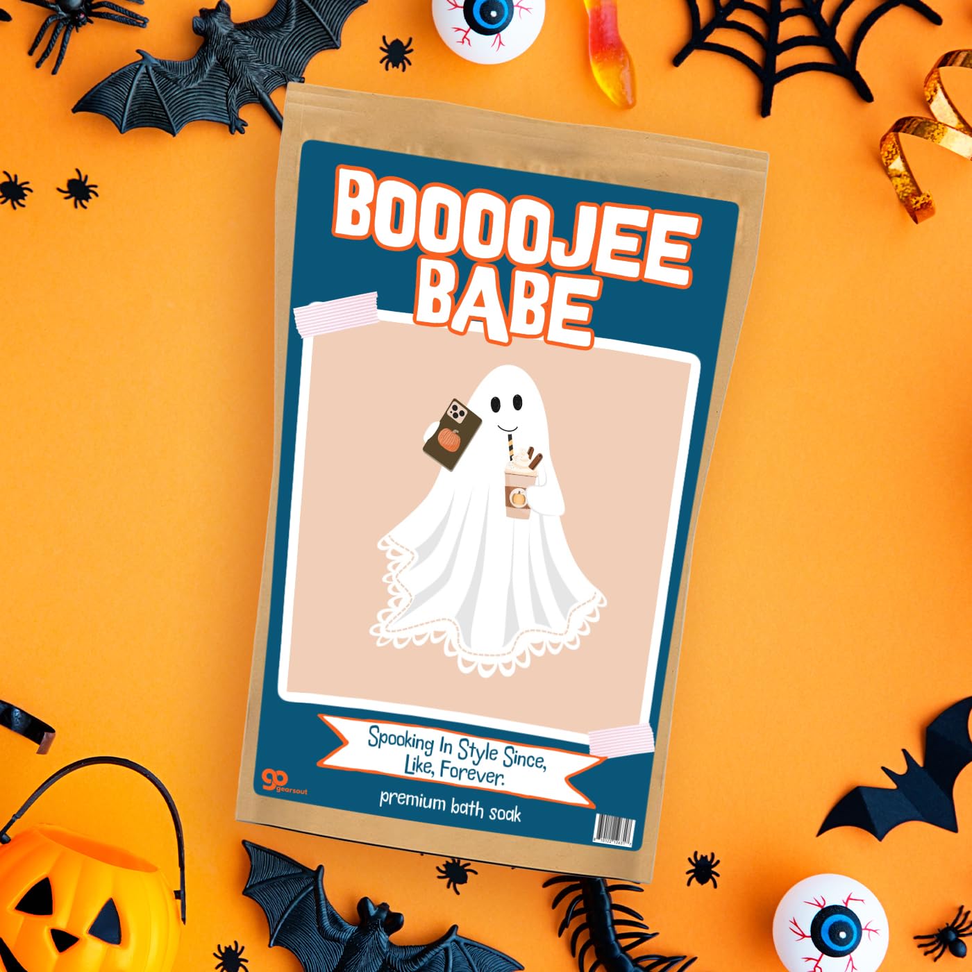 Boojee Babe Bath Soak - Pink Rose Sea Salt Luxury Bath Gift Funny Halloween Gag Gift for Women Cute Ghost Spooky Self-Care Treat Beauty and Personal Care Gears Out