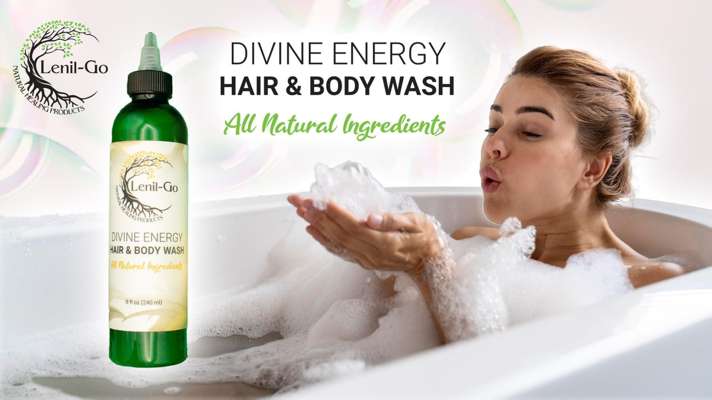 Lenil-Go Divine Energy Hair & Body Wash 8.oz Beauty & Personal Care Lenil-Go
