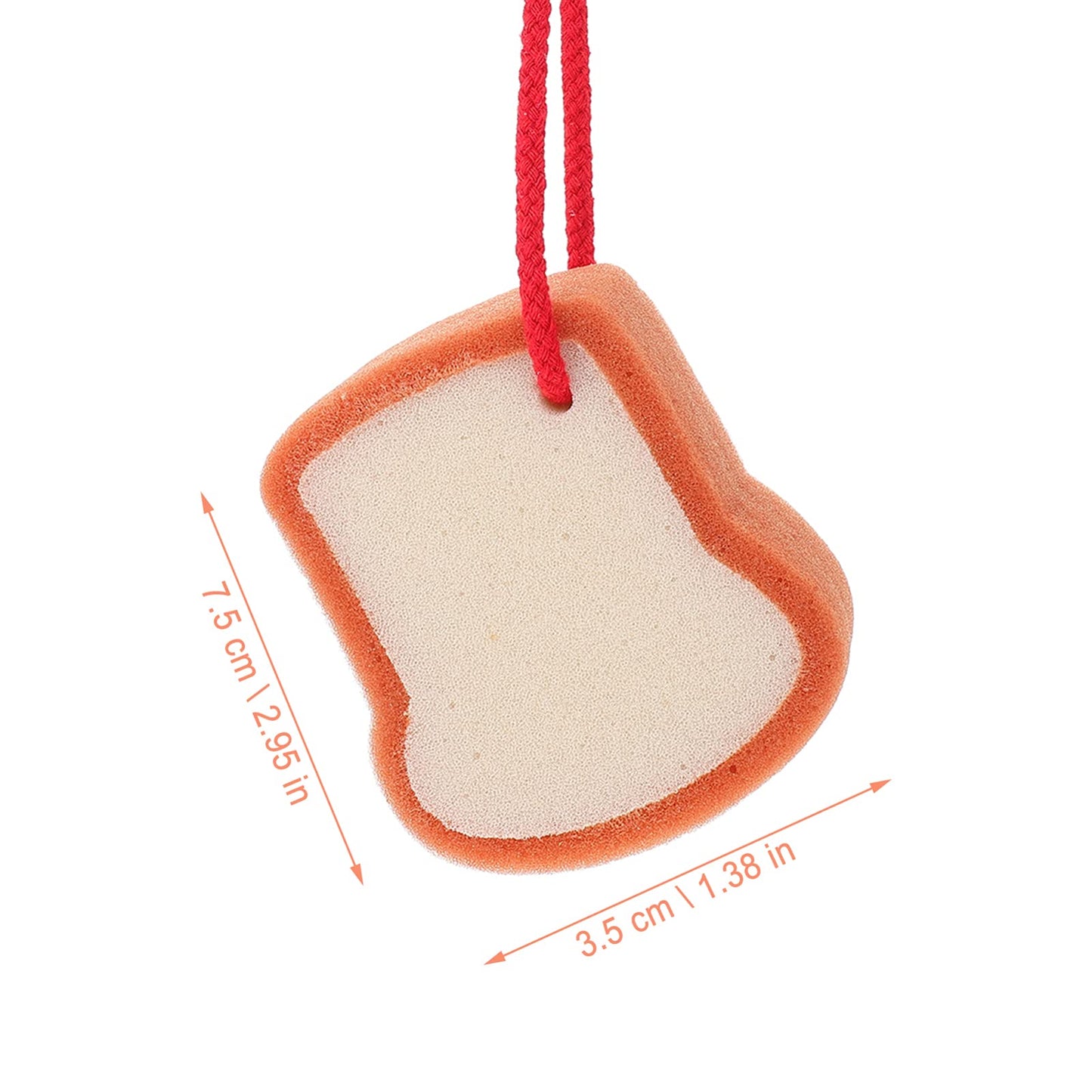 Healifty Baby Bath Brush Bread Scrub Sponge for Shower Cute Baby Bath Sponge Soft Scrubber for Daily Skin Cleaning Travel Use 4.33 X 3.74 X 1.77 in Beauty and Personal Care Healifty