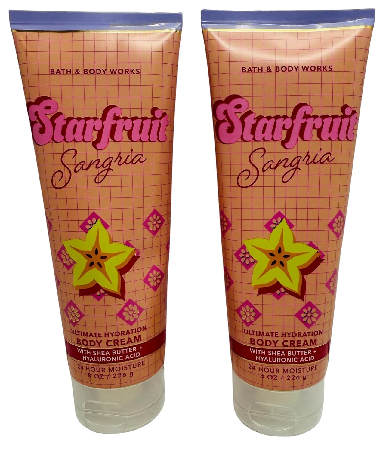 Bath & Body Works Starfruit Sangria Ultimate Hydration Body Cream 8 Ounces Pack of 2 Beauty & Personal Care Bath & Body Works