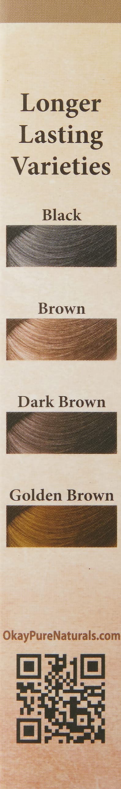 OKAY Pure Naturals Henna Hair Dye - Natural Black Henna Hair Dye with Indigo for Men and Women, Powder to Cover Gray Color, Beard Tint, Easy to Use Coloring - Black, 2 oz (Pack of 1) Beauty & Personal Care Okay