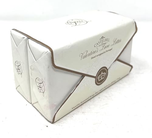 Castelbel Set of Valentine's Love Letter Vanilla Fragranced Luxury Soap, (2) 7-Ounce Bars Beauty & Personal Care Castelbel