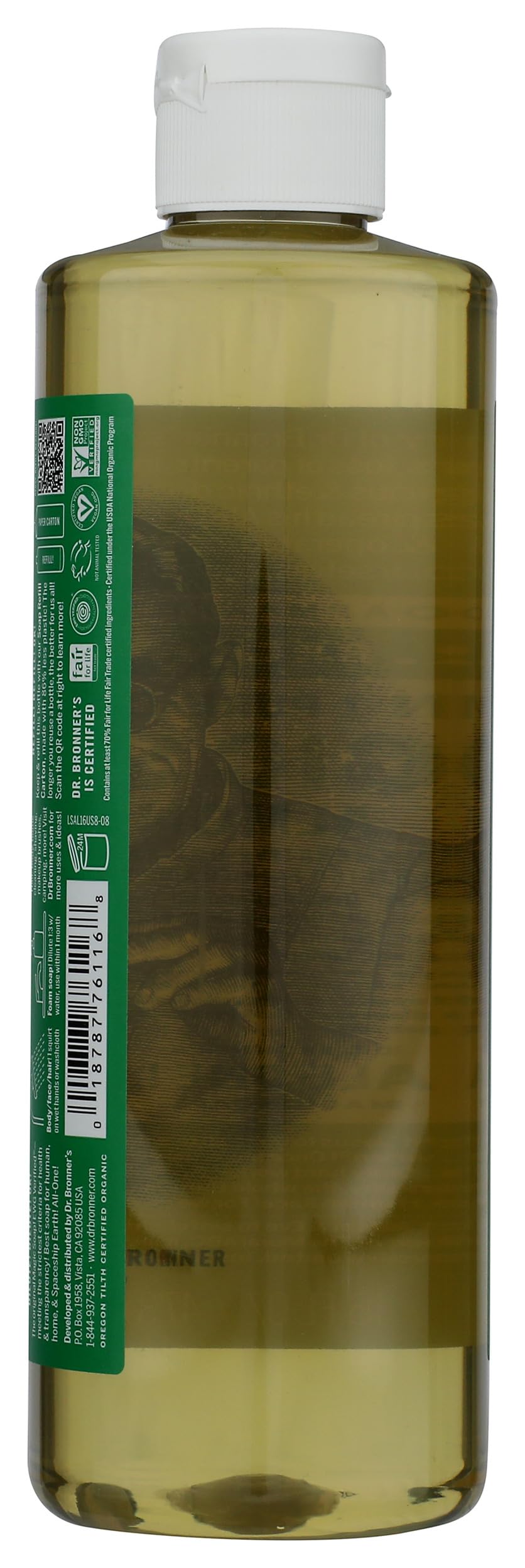 Dr. Bronner's 18-in-1 Hemp Almond Pure-Castile Liquid Soap, 1 Pound (Pack of 1). Beauty & Personal Care Dr. Bronner's