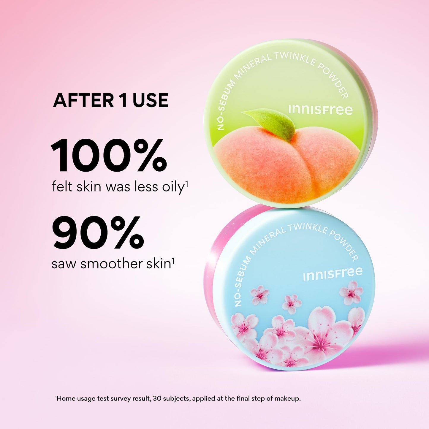 innisfree Cherry Blossom No Sebum Mineral Powder | Light Pink Loose Powder for Face | Korean Setting Powder for Oil and Shine Control | Blurs Fine Beauty and Personal Care innisfree