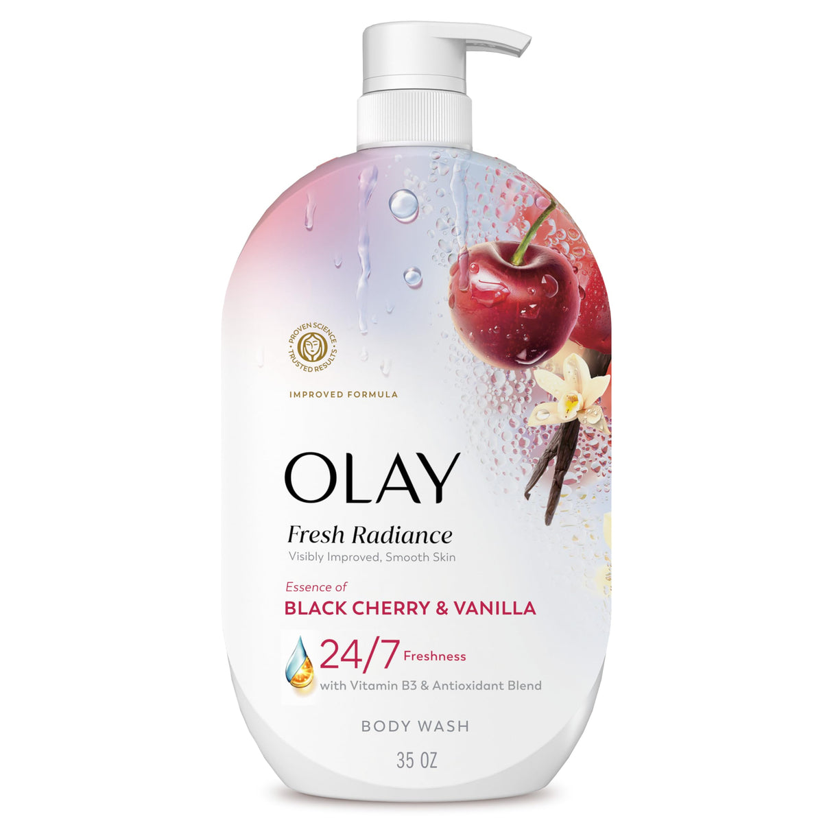 Olay Body Wash for Women, Fresh Radiance, 24/7 Skin-Loving Freshness, Visibly Radiant, Plant Based Cleansers, Vitamin B3 & Antioxidant Blend, For All Beauty & Personal Care Olay