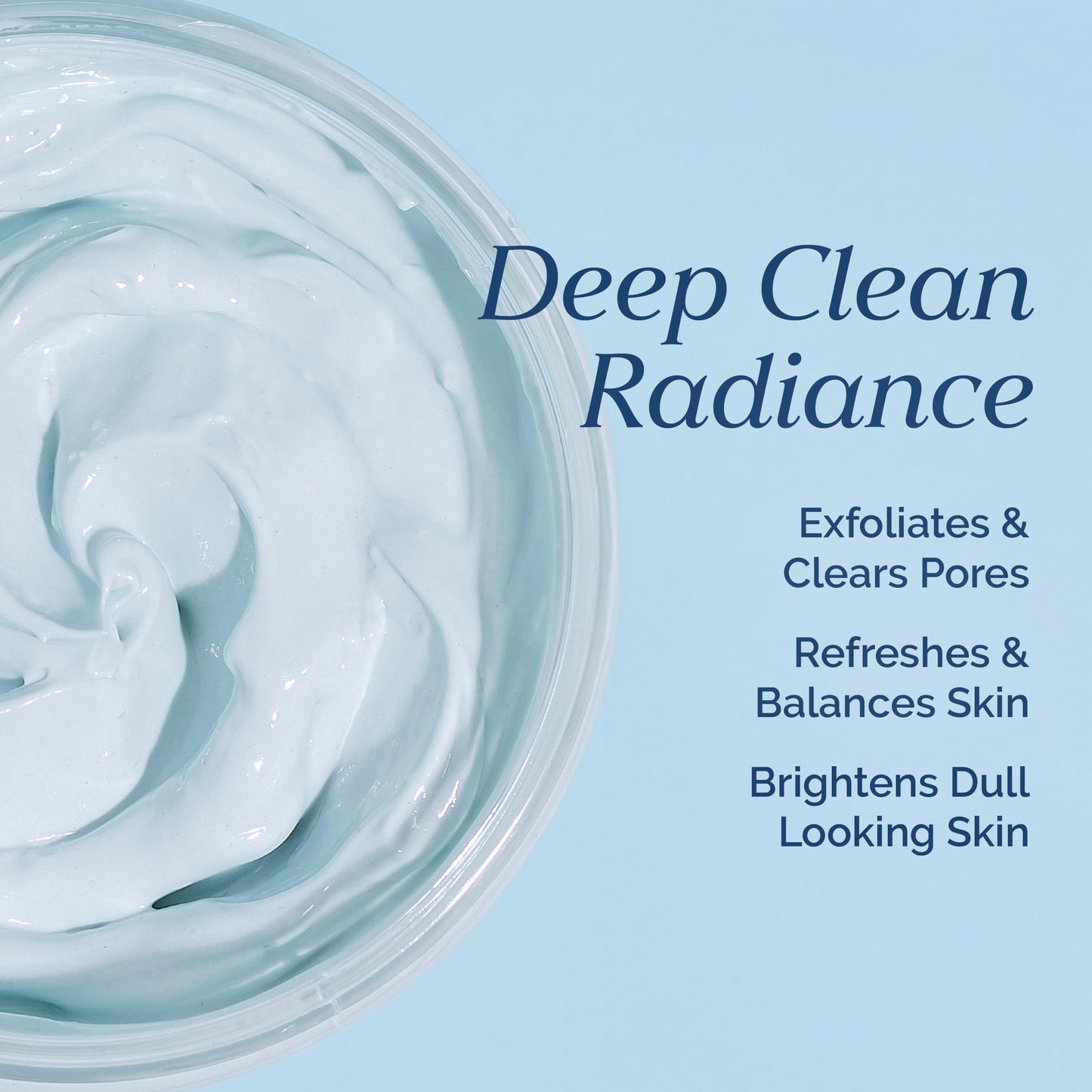 Deep Pore Exfoliating Face Mask with Blue Sea Kale Grapefruit - for Blackheads, Dead Skin Removal, Clarifying & Hydrating - Vegan & Clean Skincare Beauty & Personal Care VITAMINS AND SEA BEAUTY