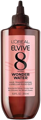 L’Oreal Paris Elvive 8 Second Wonder Water Lamellar, Rinse out Moisturizing Hair Treatment for Silky, Shiny Looking Hair, 6.8 FL; Oz Beauty & Personal Care L'Oreal Paris
