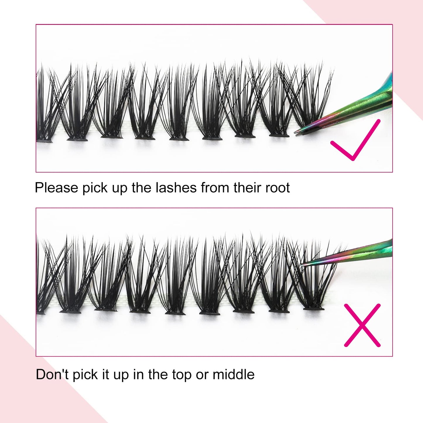Lash Clusters 10D 20D 30D 40D Individual Lashes Wispy Cluster Lashes DIY Eyelash Extension Eyelash Clusters Individual Lash Extension Supplies Beauty and Personal Care FADLASH