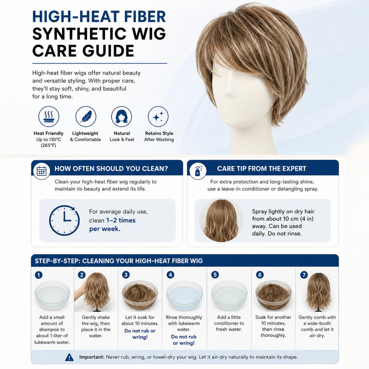 BeiSD Short Black Wig with Mixed Brown Bangs Natural Short Haircuts for Women Synthetic Short Wigs for Black Women… (7319)