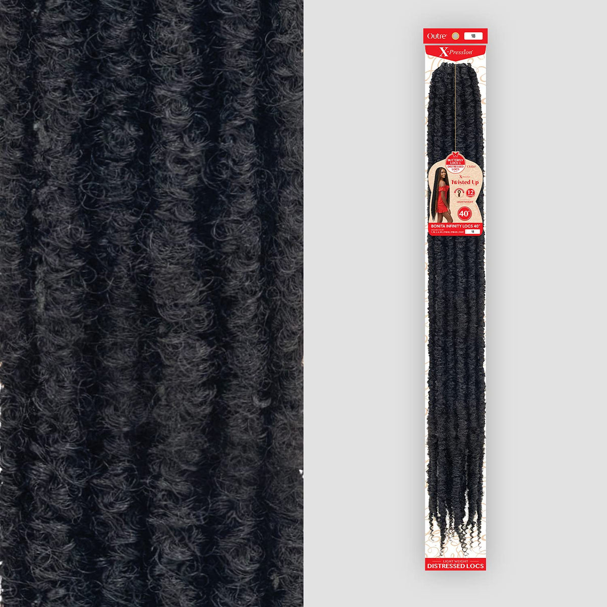 Sun Taiyang Outre Crochet Braids X Pression Twisted Up Bonita Infinity Locs 40inch 1 pack 613
