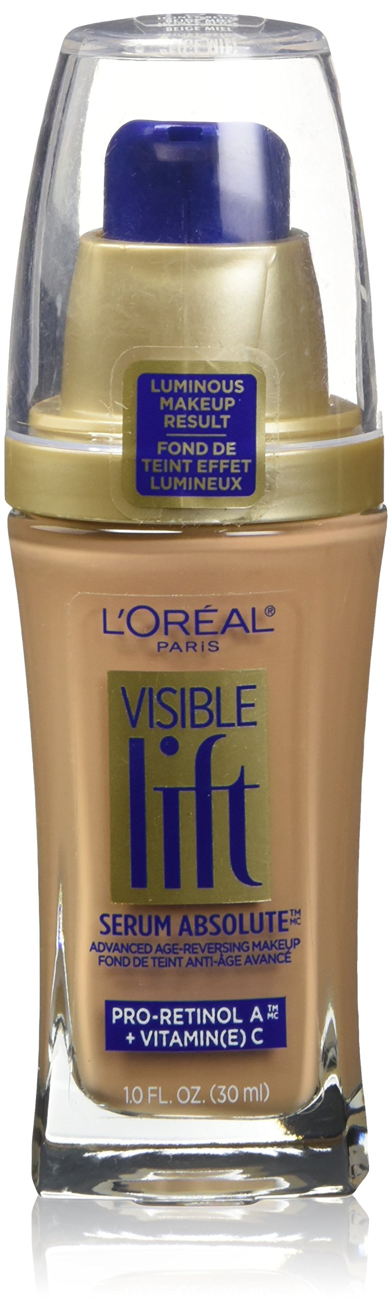 L'Oréal Paris Visible Lift Serum Absolute Foundation, Honey Beige, 1 fl. oz.