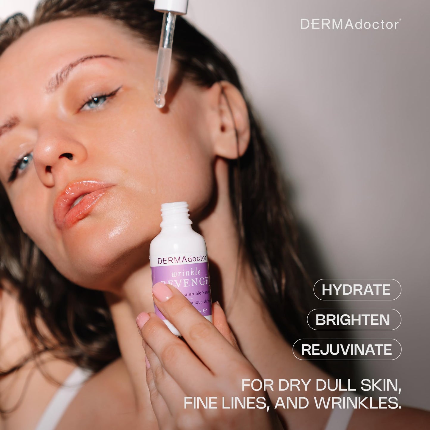 DERMAdoctor Serum For Face Anti Aging, Wrinkle Revenge Hyaluronic Acid Serum for Face, Dermatologist Formulated Hydrating Serum, Wrinkle Filler Beauty & Personal Care DERMAdoctor