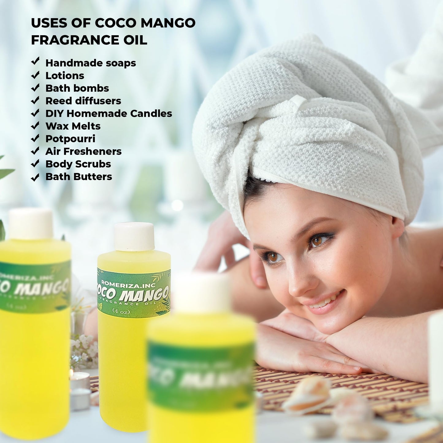 Onisavings 16 Fl Oz Coco Mango Body Oil For Men Perfume Oils Long Lasting Perfume Oil Essential Oils for Skin & DIY Soap Making Scents Multi Use Oil Beauty & Personal Care Onisavings