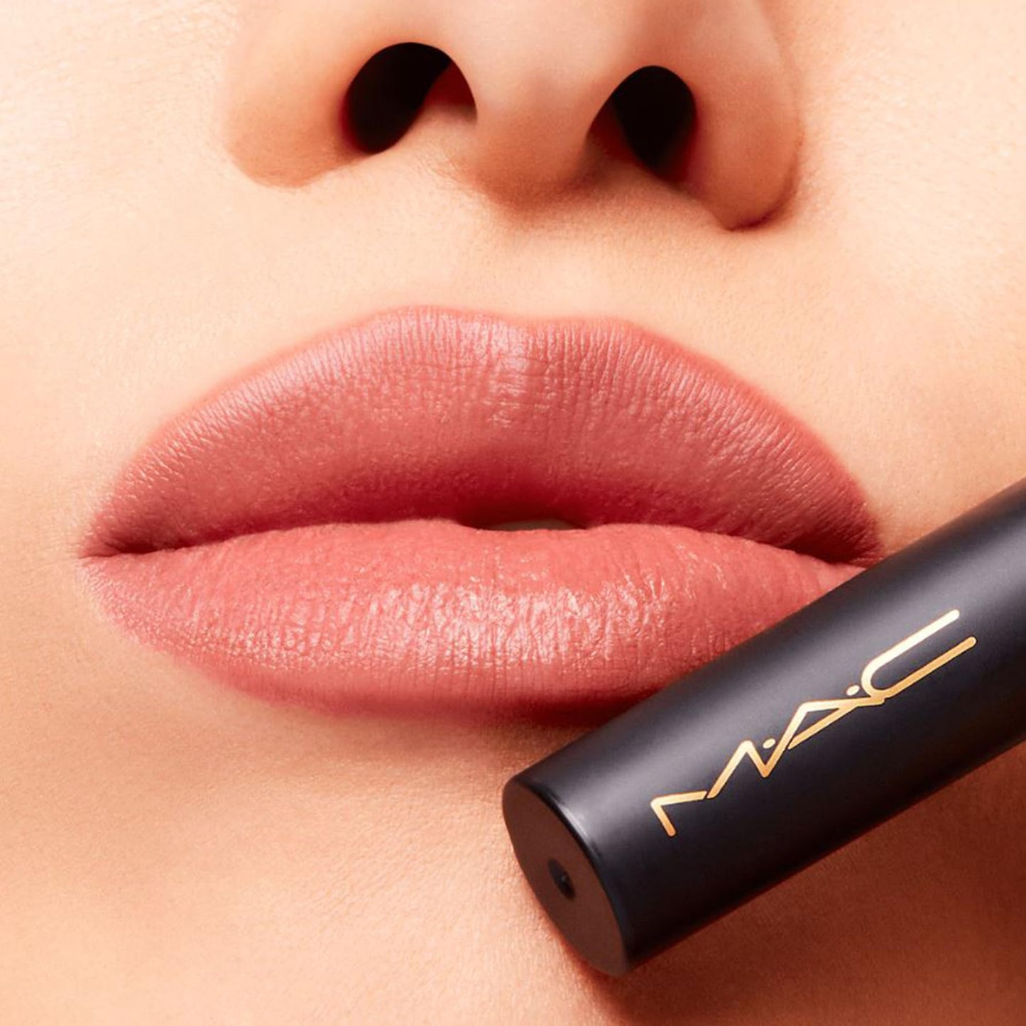 MAC Cosmetics Powder Kiss Velvet Blur Slim Stick Moisturising Matte Lipstick Shade Over the Taupe Beauty & Personal Care MAC