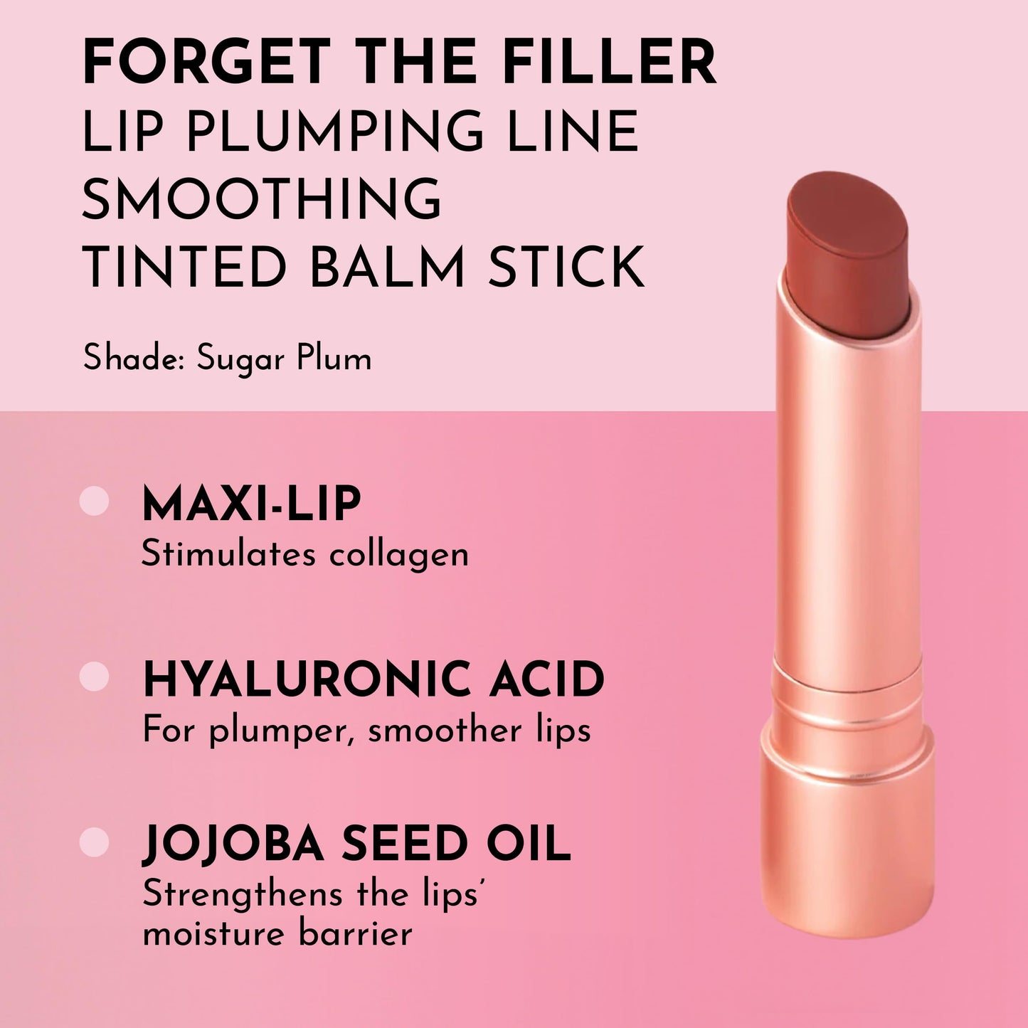 LAWLESS Women's Forget the Filler Lip Plumping Line Smoothing Tinted Balm, Sugarplum, 0.09 Ounce Beauty & Personal Care LAWLESS