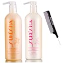 Sukesha Extra Body Hair Wash Shampoo & Conditioning Rinse Conditioner DUO Set (w/Sleek Comb) Gentle Volumizing Formula, Light Detangling, 100% Vegan Beauty & Personal Care Sukesha