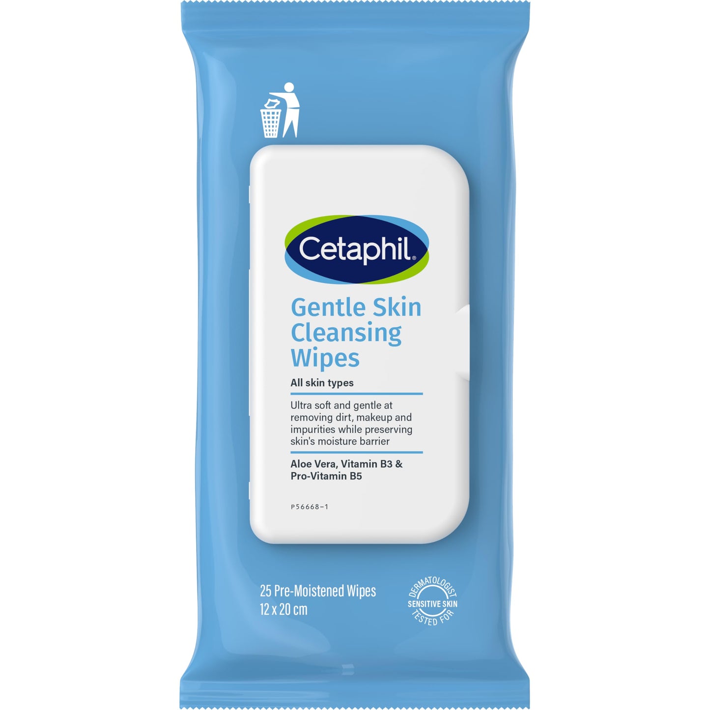 Cetaphil Face and Body Wipes, Gentle Skin Cleansing Cloths, 25 Count, Pack of 3, for Dry, Sensitive Skin, Flip Top Closure, Great for the Gym, Travel Beauty & Personal Care Cetaphil