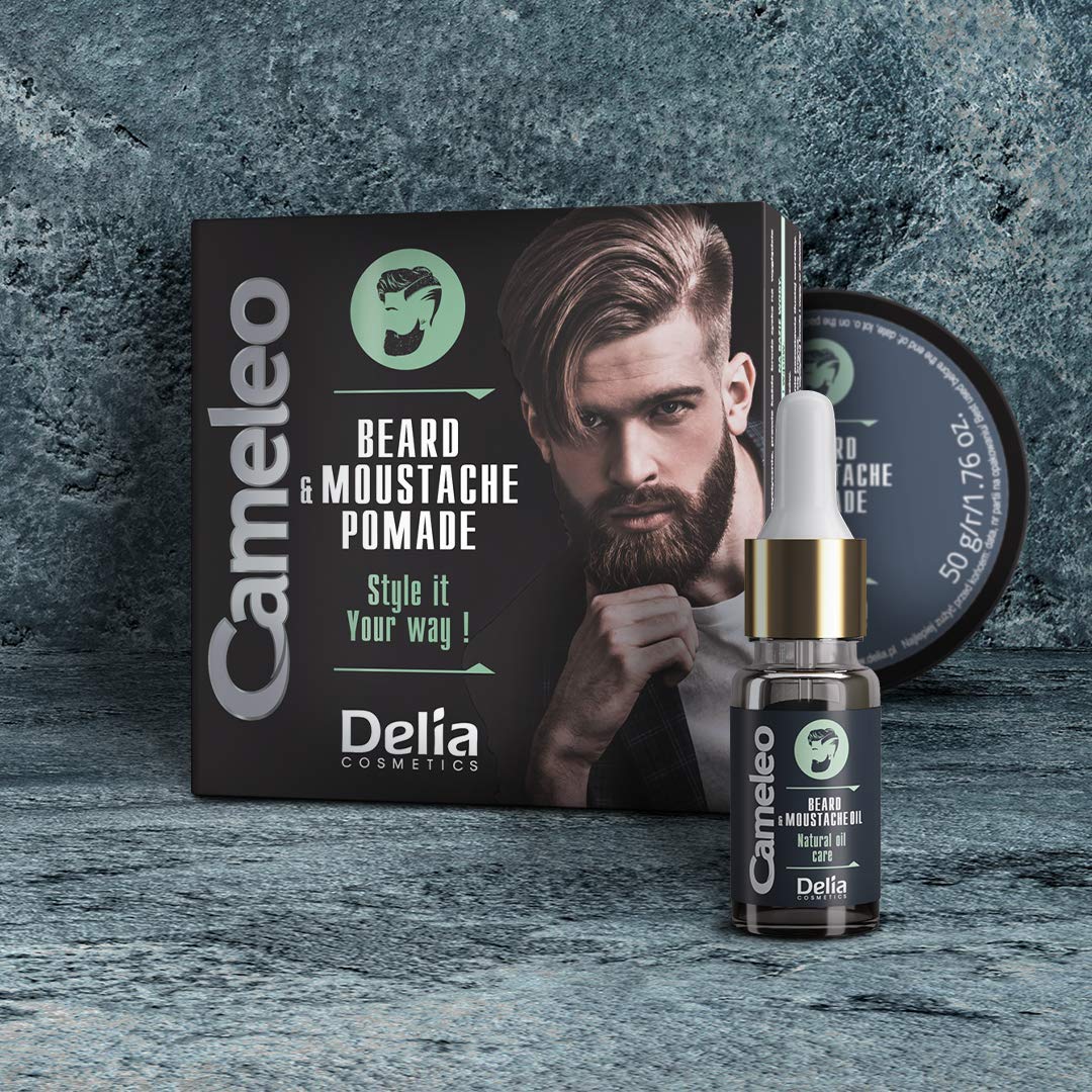 Delia Cameleo Men Beard and Moustache Oil Natural Oil Care 10ml Beauty and Personal Care Cameleo
