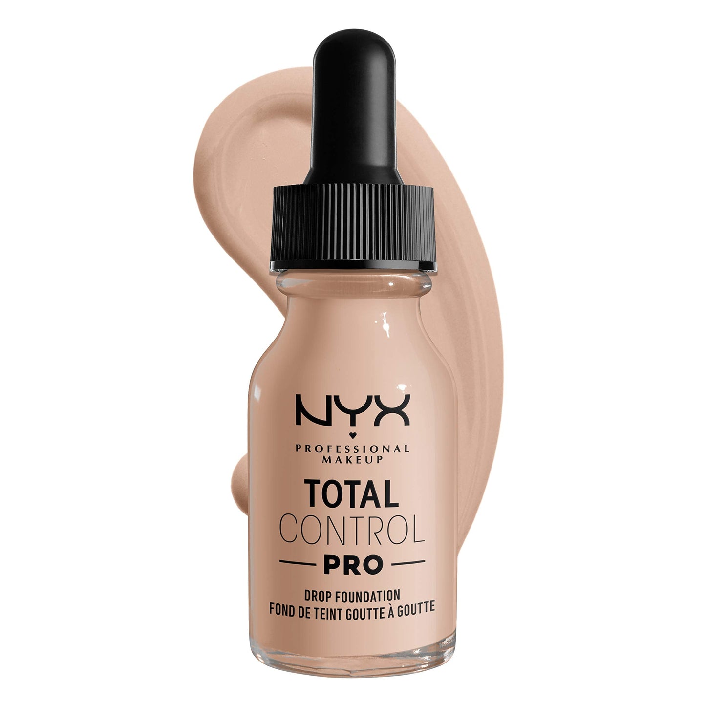NYX PROFESSIONAL MAKEUP Total Control Pro Drop Foundation, Skin-True Buildable Coverage - Porcelain Beauty & Personal Care NYX PROFESSIONAL MAKEUP