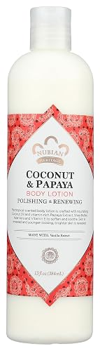 Nubian Heritage Body Lotion, Coconut and Papaya, 13 Fl Oz Beauty & Personal Care Nubian Heritage